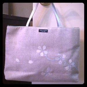 Beautiful Kate Spade Linen Handbag